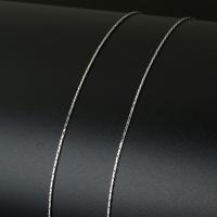 Bostonski lanac od nehrđajućeg čelika, Nehrđajući čelik, s plastična kalem, Boston lanac, izvorna boja, 1mm, Približno 10m/spool, Prodano By spool