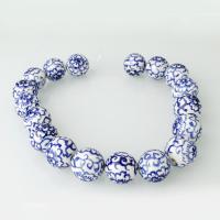PorseleinJuwelen Beads, Porselein, 20x20x20mm, Gat:Ca 2.5mm, Ca 18pC's/Strand, Per verkocht Ca 14 inch Strand