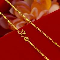 Messing Halskette Gliederkette, goldfarben plattiert, Koreanischen Stil & verschiedene Stile für Wahl, frei von Nickel, Blei & Kadmium, 2mm, verkauft per ca. 17.72 ZollInch Strang