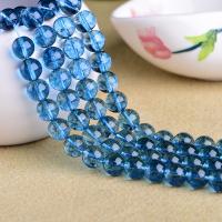 الأزرق كوارتز خرزة, طبيعي, ديي & حجم مختلفة للاختيار, أزرق, تباع بواسطة حبلا