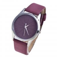 Unisex Wrist Watch PU Leather with zinc alloy dial & Glass silver color plated waterproofless Length Approx 8.6 Inch Sold By PC