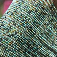 Turkos pärlor, Rund, polerad, DIY & olika storlek för val, grön, Såld Per Ca 16 inch Strand