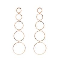 Zinc Alloy Drop Earrings Donut plated for woman nickel lead & cadmium free Sold By Pair