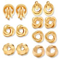Zinc Alloy Stud Earring plated & for woman nickel lead & cadmium free 17*17mm 13*13mm 15*15mm 20*30mm 20*25mm 35*35mm Sold By Pair