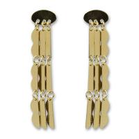 Zinc Alloy Drop Earrings zinc alloy post pin for woman lead & cadmium free Sold By Pair