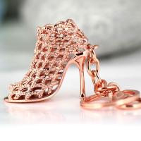Zinc Alloy Key Clasp Shoes plated Unisex lead & cadmium free Sold By PC