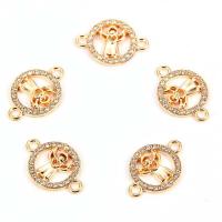 Tibetan Style Connector, gold color plated, different styles for choice & with rhinestone & 1/1 loop, nickel, lead & cadmium free, Hole:Approx 2mm, 2Bags/Lot, 10PCs/Bag, Sold By Lot