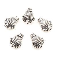 Zinc Alloy Jewelry Beads Shell antique silver color plated nickel lead & cadmium free Approx 1mm  Sold By Lot