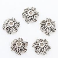Zinc Alloy Bead Cap Flower antique silver color plated 10*5mm Approx 2mm  Sold By Lot