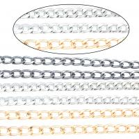 Iron Twist Ovalni Chain, Željezo, pozlaćen, twist ovalni lanac, više boja za izbor, nikla besplatno, 8*600*2mm, Dužina Približno 47.2 inčni, 5pramenovi/Torba, Prodano By Torba