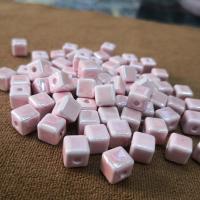 Porcelain Jewelry Beads Square handmade random style 8*8mm Approx 2.2mm Sold By Bag