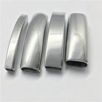 Stainless Steel buede rør perler, forskellig størrelse for valg, oprindelige farve, 20pc'er/Bag, Solgt af Bag