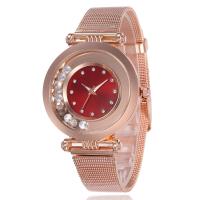 Unisex Wrist Watch Zinc Alloy with Glass Chinese watch movement nickel lead & cadmium free waterproofless rose gold color plated 37*7mm Approx 9.5 Inch  Sold By PC