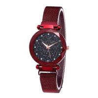 Women Wrist Watch Zinc Alloy with Rhinestone stainless steel watch band clasp plated waterproofless & micro pave rhinestone & for woman 190mm Sold By PC