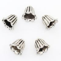 Zinc Alloy Bead Cap Flower antique silver color plated 11*10mm Approx 2mm Approx Sold By Lot