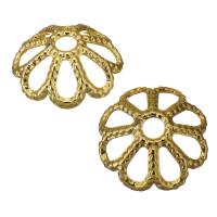 Stainless Steel Bead Cap Brass Flower high quality plated gold nickel lead & cadmium free Approx 1mm Approx Sold By Lot
