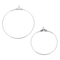 Stainless Steel Hoop Earring Component original color Approx Sold By Lot