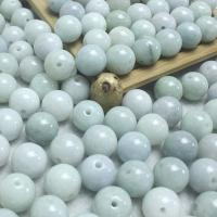 Perles de jadite, jade, Rond, poli, naturel & DIY, 12.5-13mm, Trou:Environ 1.2mm, 10PC/lot, Vendu par lot