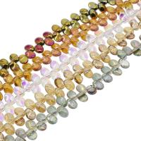 Crystal perle, Kristal, šarene pozlaćen, više boja za izbor, 9x6x4mm, Rupa:Približno 1mm, 150računala/Strand, Prodano Per Približno 25.19 inčni Strand