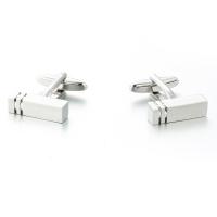 Brass Cufflinks Spike silver color plated for man nickel lead & cadmium free Sold By Pair