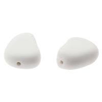 Acrylic Jewelry Beads Geometrical Pattern white Approx 1mm Approx Sold By Bag