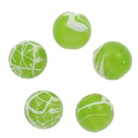 Acrylic Jewelry Beads Round green Approx 2mm Approx Sold By Bag