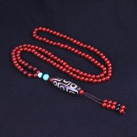 Red Agate Sweater Necklace for woman red 720mm Sold Per Approx 28.3 Inch Strand