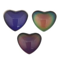 Cabochões de cristal, Coração Liso, aleatoriamente enviado & tamanho diferente para a escolha, Aprox 100PCs/Bag, vendido por Bag