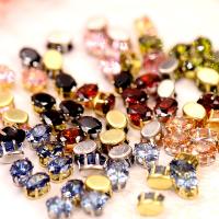 Hair Accessories DIY Findings Cubic Zirconia polished Sold By Bag