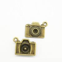 Tibetan Style Pendants, Camera, antique bronze color plated, nickel, lead & cadmium free, 20x15x5mm, Hole:Approx 2mm, 100PCs/Bag, Sold By Bag