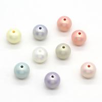 ABS Plast Pärlor, Rund, olika storlek för val, fler färger för val, 10x10mm, Hål:Ca 2mm, Säljs av Bag