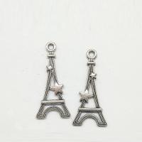 Zinc Alloy Pendants antique silver color plated hollow nickel lead & cadmium free Approx 2mm Sold By Bag