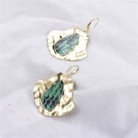 Zinc Alloy Drop Earrings gold color plated for woman nickel lead & cadmium free 60*48mm Sold By Pair