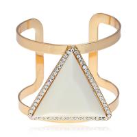 Zinc Alloy Cuff Bangle with Resin plated for woman & with rhinestone nickel lead & cadmium free Length 8 Inch Sold By PC