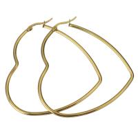 Stainless Steel Lever Back Earring Heart for woman gold Approx Sold By Lot