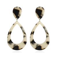 Acetate Drop Earring plated for woman Sold By Pair