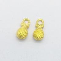 Zinc Alloy Fruit Shape Pendants Pineapple gold color plated nickel lead & cadmium free Approx 2mm Sold By Bag