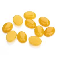 Jade Yellow Cabochon time gem jewelry & flat back yellow Sold By Bag