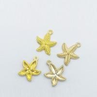 Zinc Alloy Pendants Starfish plated nickel lead & cadmium free Approx 1mm Sold By Bag