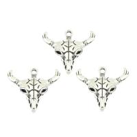 Zinc Alloy Pendants Horn antique silver color plated nickel lead & cadmium free Approx 3mm Approx Sold By Bag