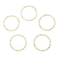 Brass Saw Cut Closed Jump Ring Donut gold color plated nickel lead & cadmium free 15*1.5mm Sold By Lot
