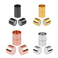 Brass magnetické zavírání, Mosaz, Sloupec, různé velikosti pro výběr, více barev na výběr, nikl, olovo a kadmium zdarma, Cca 5PC/Bag, Prodáno By Bag