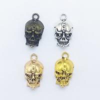 Zinc Alloy Skull Pendants plated Halloween Jewelry Gift nickel lead & cadmium free Approx 1mm Sold By Bag
