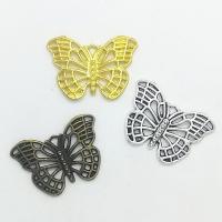 Zinc Alloy Animal Pendants Butterfly plated hollow nickel lead & cadmium free Approx 1mm Sold By Bag