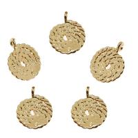 Brass Jewelry Pendants gold color plated nickel lead & cadmium free Approx 2mm Approx Sold By Bag