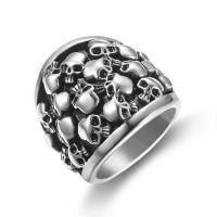 Ring Finger Titantium stali, biżuteria moda & dla człowieka, oryginalny kolor, 24mm, rozmiar:7-15.5, sprzedane przez Strand