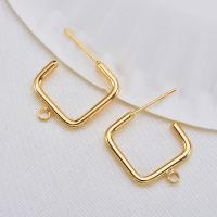 Brass Jewelry Pendants Paper Clip real gold plated for woman Sold By PC