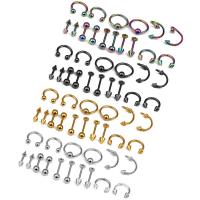 Stainless Steel Body Piercing Jewelry Set hypo allergic & Unisex & mixed Sold By Bag