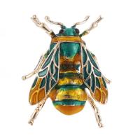 Zinc Alloy Brooches Insect plated Unisex & enamel 35*26mm Sold By Lot