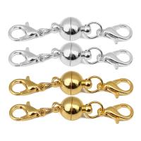 Brass Magnetic Clasp with lobster clasp Sold By Bag